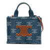 Celine Small Denim Triomphe Cabas Thais Tote Secondhand
