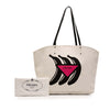 Prada Canvas Canapa Printed Banana Tote Secondhand