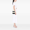 Chloé Tricolor Croc Embossed Leather Aby Lock Satchel Secondhand