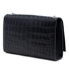 Secondhand Saint Laurent Medium Croc Embossed Leather Kate Tassel Crossbody