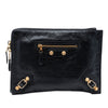 Balenciaga Lambskin Motocross Giant 12 Zip Around Flat Clutch Secondhand