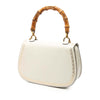 Gucci Calfskin Frame Print Bamboo Web Top Handle Bag Secondhand