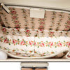 Gucci Calfskin Frame Print Bamboo Web Top Handle Bag Secondhand