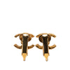 Chanel CC Gold Plated Clip On Earrings Secondhand
