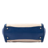 Prada Saffiano Cuir Trimmed Canapa Satchel Secondhand
