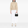 Ferragamo Croc Embossed Vara Bow Top Handle Bag Secondhand
