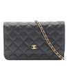 Chanel CC Quilted Caviar Wallet on Chain Secondhand