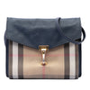 Burberry Small Leather and House Check Canvas Derby Macken Crossbody Secondhand
