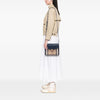 Burberry Small Leather and House Check Canvas Derby Macken Crossbody Secondhand