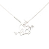 Dior Brass I Love Dior Heart and Arrow Pendant Necklace Secondhand