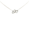 Secondhand Tiffany Elsa Peretti Sterling Silver Triple Heart Pendant Necklace