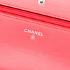 Chanel CC Patent Diamond Quilted Wallet On Chain Secondhand