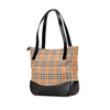 Secondhand Burberry Haymarket Check Canvas Tote