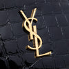 Saint Laurent Croc Embossed Patent Round Vinyle Camera Bag Secondhand
