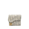 Secondhand Dior Oblique Canvas Saddle Lotus Wallet