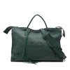 Balenciaga Calfskin Motocross Blackout City Satchel Secondhand