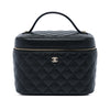 Secondhand Chanel Medium CC Quilted Caviar Vanity Case