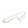 Chanel CC Gold Plated Strass Logo Choker Necklace Secondhand