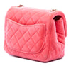 Chanel Mini Square Classic Velvet Pearl Crush Single Flap Secondhand