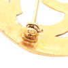 Chanel CC Gold Plated Round Brooch Secondhand