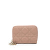 Dior Small Lambskin Cannage Lady Dior Voyageur Coin Purse Secondhand