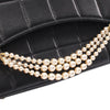 Chanel Chocolate Bar Lambskin Pearl Chain Flap Secondhand