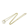 Van Cleef and Arpels 18K Yellow Gold and Mother of Pearl Pure Alhambra Pendant Necklace Secondhand