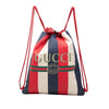 Gucci Canvas Sylvie Baiadera Web Drawstring Backpack Secondhand