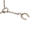 Hermès Palladium Plated Vulcanium Cheval Pendant Necklace Secondhand