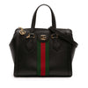 Gucci Small Leather Web Ophidia Satchel Secondhand