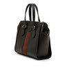 Gucci Small Leather Web Ophidia Satchel Secondhand