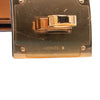 Hermès Epsom and Gold Plated Kelly Extreme Dog Bracelet Secondhand