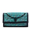 Chanel CC Multicolor Quilted Tweed Accordion Houndstooth Flap Secondhand