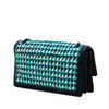 Chanel CC Multicolor Quilted Tweed Accordion Houndstooth Flap Secondhand