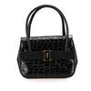Secondhand Ferragamo Croc Embossed Vara Handbag