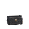 Chanel CC Quilted Lambskin Front Pocket Clutch With Chain Secondhand