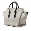 Celine Small Bicolor Canvas and Calfskin Tie Knot Handbag Secondhand