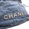 Chanel Mini Denim Studded 22 Handbag Secondhand