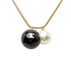 Chanel CC Gold Plated Faux Pearl Pendant Necklace Secondhand