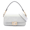 Fendi Zucca Embroidered Canvas Baguette Satchel Secondhand