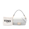 Fendi Zucca Embroidered Canvas Baguette Satchel Secondhand