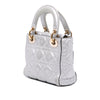Dior Mini Metallic Grained Calfskin Cannage Lady Dior Secondhand