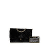 Chanel CC Quilted Velvet Wallet on Removable Chain Secondhand