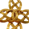 Chanel CC Gold Plated Infinity Brooch Secondhand