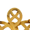 Chanel CC Gold Plated Infinity Brooch Secondhand