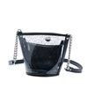 Chanel Small PVC and Crumpled Calfskin Camellia Coco Bucket Bag Secondhand