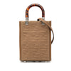 Fendi Mini Zucca Embossed Technical Fabric  Sunshine Shopper Tote Secondhand