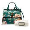 Gucci Small Calfskin Blooms Bamboo Daily Satchel Secondhand