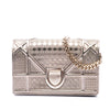 Dior Metallic Patent Microcannage Diorama Wallet on Chain Secondhand