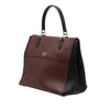 Prada Bicolor Soft Calf Double Turnlock Satchel Secondhand